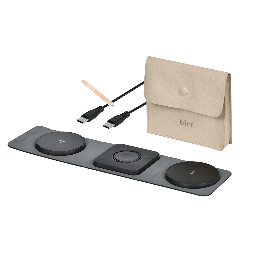 Birf 3-in-1 Compact Magnetic Wireless Charging Pad