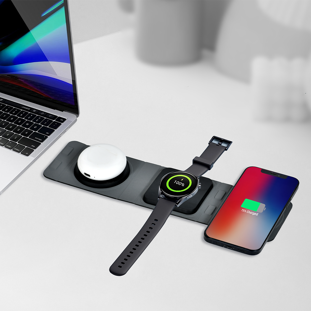 Birf 3-in-1 Compact Magnetic Wireless Charging Pad